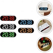 halpa Älykkäät koristevalot-Monitoiminen herätyskello langattomalla latausalustalla yöpöydälle, pikalataus, kaksoisherätys ja torkkutoiminto, moderni digitaalinen kello kotitoimistokäyttöön