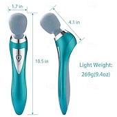 baratos Massajadores de Corpo-Massageador elétrico portátil de corpo inteiro com vibração, martelo e compressa quente para relaxamento dos ombros e pescoço, ideal para beleza e cuidados com a pele.