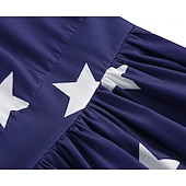  A 250-a aniversare a SUA 1950 Retro / vintage Lungime Genunchi Rochii Rochie leagăn Rochie Flare Fără mâneci Linia -A Costume de fancy Pentru femei 4 iulie Ziua Independenței Adulți Rochie Primavara