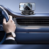 お買い得  家庭用品-滑り止めベース、ダッシュボードマウント、見やすい回転式デザイン、すべての車両に対応、PC素材、ナビゲーションサポート、ダッシュボードマウントを備えた多機能車載電話ホルダー