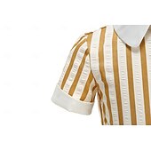 preiswerte Kleider-Vintage inspiriert Midlänge A-Linie Kleid Swing-Kleid Kurze Ärmel Gestreift A-Linie Kostüm Mädchen Kindertag Maskerade Urlaub Alltagskleidung Kinder Kleid Abschlussballkleider Frühling &amp; Sommer