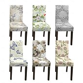 levne Potah na jídelní židli-Voděodolný potah na jídelní židli, potah na stoličku, potah na židli s geometrickým potiskem, polyesterové potahy