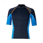 levne Nepomoci a potápěčské obleky-Pánské Střední 1,5mm neoprenový vrchní díl neoprenového obleku Termo overal na celé tělo Vrchní díl potápěčského obleku Blokování barev Termální Zahuštěný UV ochrana Krátký rukáv Plavky Vrchní část