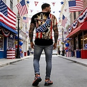 Χαμηλού Κόστους Ανδρικά παπούτσια-Αθλητικά Παπούτσια Γυναίκες 250η Επέτειος Ηνωμένων Πολιτειών Πατριωτικά Αμερικανικά Παπούτσια Τολμηρός Γραφικός Σχεδιασμός Ελαφρύ Άνετο Παπούτσια για την Εορτή της Εργατικής Πρωτομαγιάς