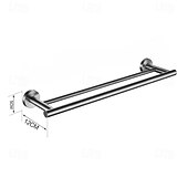 halpa Pyyhetangot-pyyheteline kylpyhuoneeseen, seinään kiinnitettävä ruostumattomasta teräksestä valmistettu pyyhetanko 2-kerroksinen kylpyhuonelaitteisto (kultainen/kromi/musta/harjattu nikkeli)