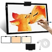 tanie Dekoracyjne światła-Przeglądarka slajdów, podświetlana skrzynka A3 do skanowania starych slajdów i negatywów, ultracienka podświetlana skrzynka skanera z regulowaną diodą LED, zasilana przez USB