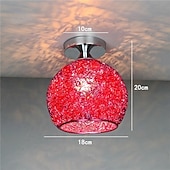 tanie Proste lampy sufitowe-Lampy sufitowe z aluminiowym drutem, lampa sufitowa, półpłaska, nowoczesna lampa sufitowa - oprawa oświetleniowa blisko sufitu, styl nowoczesny