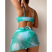 voordelige Surf Tankini's en Bikinis-Dames Bikini-sets Badpak Badpakken Tie Dye UV-Bescherming Elastisch Mouwloos Zwemkleding Zwempak Surfen Duiken Zwemmen Zomer