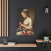  250. Jubiläumsgeschenk Betsy Ross. Betsy Ross Gemälde für Leinwanddruck
