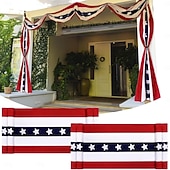 billige USA 250.-2 pakker 250-årsjubileum av USA flagg banner 4. juli uavhengighetsdag dekorasjon