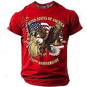  Independence Day Americas 250th Anniversary United States of America 1776 2026 Statue of Liberty Eagle Flag Grey Men T Shirt Clothing Apparel S M L XL XXL XXXL