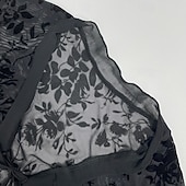 economico Bluse Semplici-Per donna Camicia casual Camicia con Bottoni Blusa Nodo frontale Pizzo Illusione Tinta unica Elegante Sexy Manica Lunga Manica a Campana Scollo a V Top Regolari Ferie Uscire Abbigliamento da vacanza