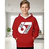 abordables Humour Drôle 3D de Garçon-Unisexe Garçons 3D Graphique Argot drôle 67 Sweat à Capuche Pull manche longue Impression 3D Printemps Automne Sports Mode Streetwear Enfants 4-12 ans À capuche Extérieur Occasionnel Quotidien Coupe