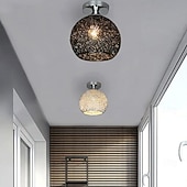 tanie Proste lampy sufitowe-Lampy sufitowe z aluminiowym drutem, lampa sufitowa, półpłaska, nowoczesna lampa sufitowa - oprawa oświetleniowa blisko sufitu, styl nowoczesny