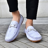 economico Mocassini casual-mocassini da uomo in similpelle viola: comode scarpe casual slip-on da indossare tutti i giorni e per eventi rilassati