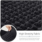 cheap Sofa Cover-Stretch Seersucker Armchair Slipcovers with Skirt, 1-Piece Chair Cover with Arms, Soft Stretch Accent Chair Slipcovers, Non-Slip Washable Furniture Protector for Living Room Decor