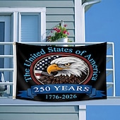  Paquet de 2 drapeaux 250 ans de liberté