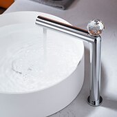 Недорогие Смесители для раковины в ванной-Ванная раковина кран - Классический Электропокрытие По центру Одной ручкой одно отверстиеBath Taps