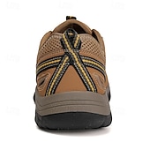 お買い得  アウトドアサンダル-メンズブラウンハイキングサンダル、レースアップ調節可能デザイン、耐久性のあるトラクションアウトソール、トレッキング、釣り、夏用機能アウトドアスタイル