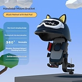 economico Accessori per motociclette e quad-Supporto per telefono da moto con parasole, mini casco, supporto universale per telefono da manubrio bici, visiera parasole antiriflesso per iPhone 17 16 15 14 Pro Max Samsung Galaxy S26 Android, simpatico design con orecchie di gatto