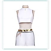 رخيصةأون ازياء البنات-مستوحى من الكيبوب مستوحى من المعبود الكوري محبوب الجماهير نجم البوب كوستيوم أزياء فنتازيا المعبود الافتراضي for للفتيات للأطفال عيد الرعب مهرجان أداء كوميك كون معرض الأنمي