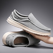 voordelige Slip-On Casual Schoenen-Marineblauwe instapschoenen voor heren, met een zacht geweven bovenwerk, een gedempte, lichtgewicht zool en een minimalistische, casual stijl voor dagelijks gebruik en vrije tijd.