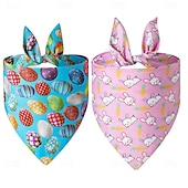 お買い得  バンダナと帽子-イースターのペット用唾タオル、ウサギ用三角包帯