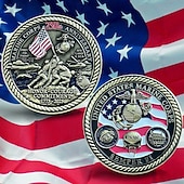 olcso Az Egyesült Államok 250. évfordulója-Az Egyesült Államok Tengerészgyalogsága 250. Évfordulós Kihívás Érme Fém USMC Emlékgyűjtő Érme Katona Veterán Ajándék Hazafias Emléktárgy a Tengerészeknek Veteránok a Szemiquincentenáriumra