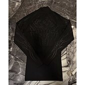 Χαμηλού Κόστους T-shirts και αμάνικα μπλουζάκια για τρέξιμο-Ανδρικά Αφηρημένο Tricou de Alergat Μπλούζα συμπίεσης Άνοιξη Φθινόπωρο Μακρυμάνικο Γρήγορο Στέγνωμα Συμπίεση Ύγρανση Γυμναστήριο προπόνηση Ενεργή εκπαίδευση Ασκηση Θαλασσί Μαύρο Λευκό ΑΘΛΗΤΙΚΑ ΡΟΥΧΑ