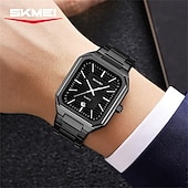 economico Orologi al quarzo-SKMEI Da uomo Orologio al quarzo Minimalista Moda Casual Affari Calendario Impermeabile Ora mondiale Decorazione Acciaio Guarda