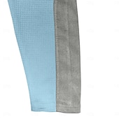 cheap Waffle Knit Tee-Men's Waffle T-shirt T Shirt Waffle Henley Shirt Long Sleeve Hooded Lace Up Neck Fall Solid Color Textured Traditional / Vintage Drawstring Casual Home Outdoor Light Blue Wine Black Top Tee for Men