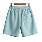 preiswerte Lässige Shorts-Herren Shorts Freizeitshorts Cordshorts Tasche Elastischer Bund Rein Einfach Vertikale Streifen Komfort Atmungsaktiv Über dem Knie Lässig Outdoor Strand Urlaub Mode Schwarz Weiß Mikroelastisch