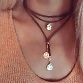 preiswerte Halsketten &amp; Anhänger-1 Stück Choker-Halskette Halskette For Damen Täglich Straße Geschenk Legierung Patchwork