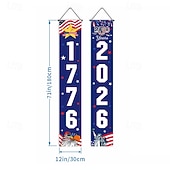 abordables EE. UU. 250.-Bandera de Estados Unidos conmemorativa del 250 aniversario, decoración de ambiente de patio, decoración patriótica, bandera de jardín al aire libre.