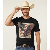  Patriotic Tricou Tricou grafic SUA Retro / vintage Patriotic Tricou 1776-2026 pentru Unisex Adulți Imprimare 3D pentru Ziua Independentei 4 iulie