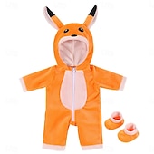 cheap Doll Clothing &amp; Accessories Sets-Doll Clothes for 16 Inch Dolls, Cute Animal Themed Onesie Jumpsuit Outfits Include Unicorn, Dinosaur, Giraffe, Perfect Birthday &amp; Christmas Gift for Girls