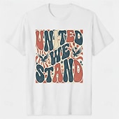  Patriotic T-shirt Graphic Tee USA Retro Vintage Patriotic T-shirt Sleeve 1776-2026 for Unisex Adults' 3D Print  for Independence Day / the Fourth of July 4th of July