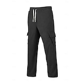 abordables pantalons décontractés-Homme Pantalons Pantalon en velours côtelé Pantalons Amples Pantalon décontracté Taille Élastique Jambe Droite Couleur Unie Confort Évacuation de l'Humidité Longueur complète Occasionnel Quotidien