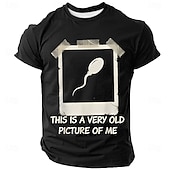 billige Men's Funny T shirts-Funny Mens T Shirt This Is A Very Old Picture Of Me Graphic Sperm Joke Charcoal Grey Short Sleeve Tee Clothing Apparel S M L XL XXL XXXL