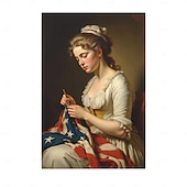  250. Jubiläumsgeschenk Betsy Ross. Betsy Ross Gemälde für Leinwanddruck