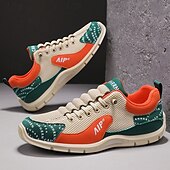 baratos Tênis Casuais-Tênis masculino em mesh e couro sintético – calçado de corrida de alto desempenho para aventuras ao ar livre e atividades físicas.