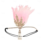 economico Accessori e altro-Vintage Fascia Flapper Il grande Gatsby Foglia Costume Per donna Carnevale San Valentino Mascherata Balli di fine anno Carnevale Club Adulti Copricapo Primavera