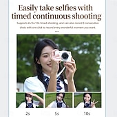 זול מצלמה ותמונה-מצלמת וידאו דיגיטלית 4K באיכות Full HD DVC 48MP עם מסך צבעוני בגודל 2.88 אינץ' וזום דיגיטלי פי 18