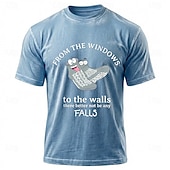  hoitotyön huumoria ikkunoista seiniin, ei parempi, ettei kaatumisia tule, hauska turvapaita pesty puuvillasekoite sininen mineraalipesu retro graafinen t-paita vaatteet s m l xl xxl xxxl
