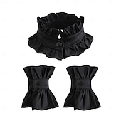 economico Accessori e altro-Retrò Vintage Rococò Vittoriano Collare staccabile Principessa Gentildonna Pieghettato Costume Per donna Carnevale Halloween Fiera Rinascimentale Adulti Altri Accessori