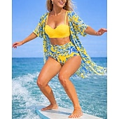 halpa Surfing Tankinit ja Bikinis-Naisten Bikinisetit Uimapuku uimapuvut Trooppinen Peitolla UV suoja Elastinen Hihaton Uima-asut Uimapuku Lainelautailu Sukellus Uinti Kesä