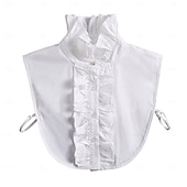 halpa Lisävarusteet ja enemmän-Rokokoo Viktoriaaninen Irrotettava kaulus Prinsessa Lempeä nainen Pitsi Naamiaispuku Naisten Karnevaali Halloween Renessanssin messut Aikuiset Lisää tarvikkeita Kaikki vuodenajat