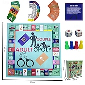 olcso Ajándékok-adultopoly páros társasjáték - pajkos romantikus játékok felnőtteknek randevú estére - szórakoztató intim társasjáték pároknak - tökéletes Valentin-napi évfordulós ajándék friss házasoknak férjnek és