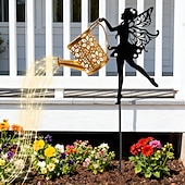 levne Světla cesty &amp; lucerny-1 ks venkovní solární světlo do konve s vílou, vodotěsné IP44, dekorace na zahradní cestu, trávník, osvětlení farmářské krajiny, venkovní dekorativní akcentové světlo pro zahradu a cestu