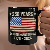 Χαμηλού Κόστους Κούπες &amp; Φλυτζάνια-πατριωτικό δώρο κούπας για την 250ή επέτειο των Ηνωμένων Πολιτειών, κεραμική κούπα καφέ για την ημιπεντηκοστή επέτειο, 1776-2026 Αμερική 250, δώρο ανεξαρτησίας 4ης Ιουλίου για άνδρες και γυναίκες,